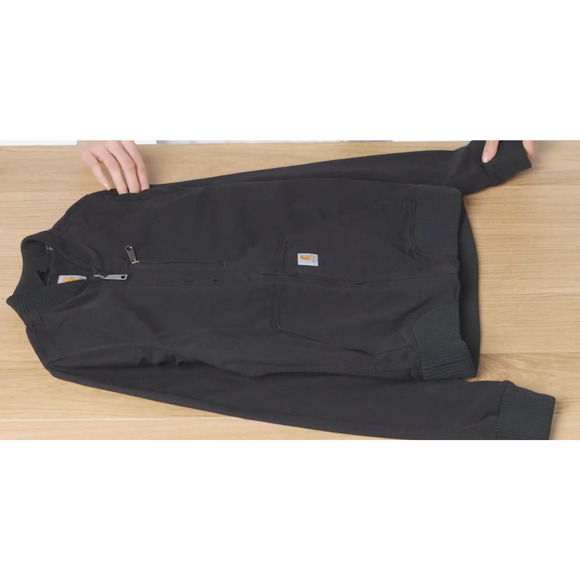 Carhartt Crawford Bomber Jacket Womens (Size S) Rugged Flex Relaxed Fit Coat - Picture 4 of 8